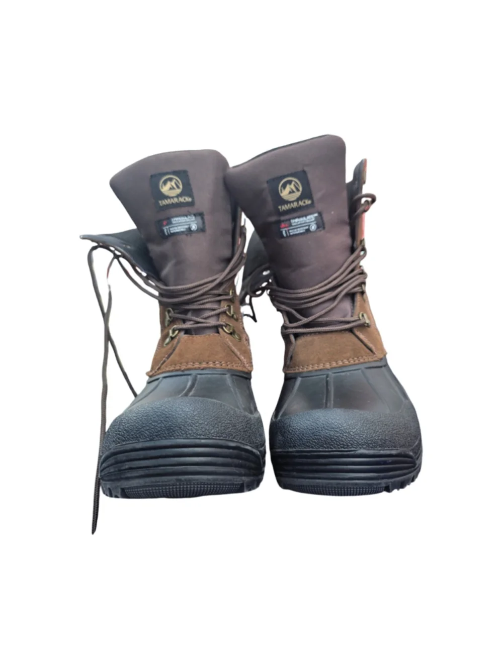 Men's Tamarack Brown & Black Rain & Snow Boots Size 11
